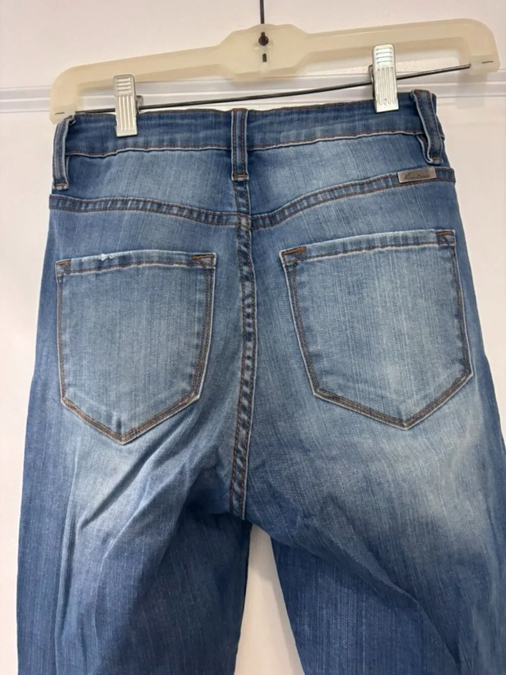 KanCan High Rise Distressed Blue Jeans - Picture 6 of 7